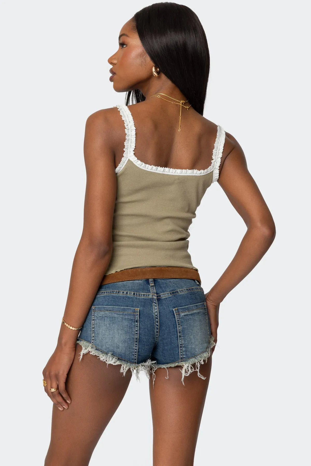 Teagan Ribbed Tank Top sold by Edikted product image thumbnail 5