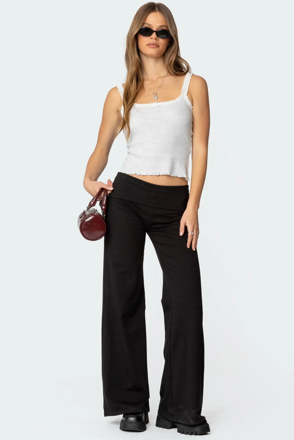 Teagan Ribbed Tank Top sold by Edikted product image thumbnail 2