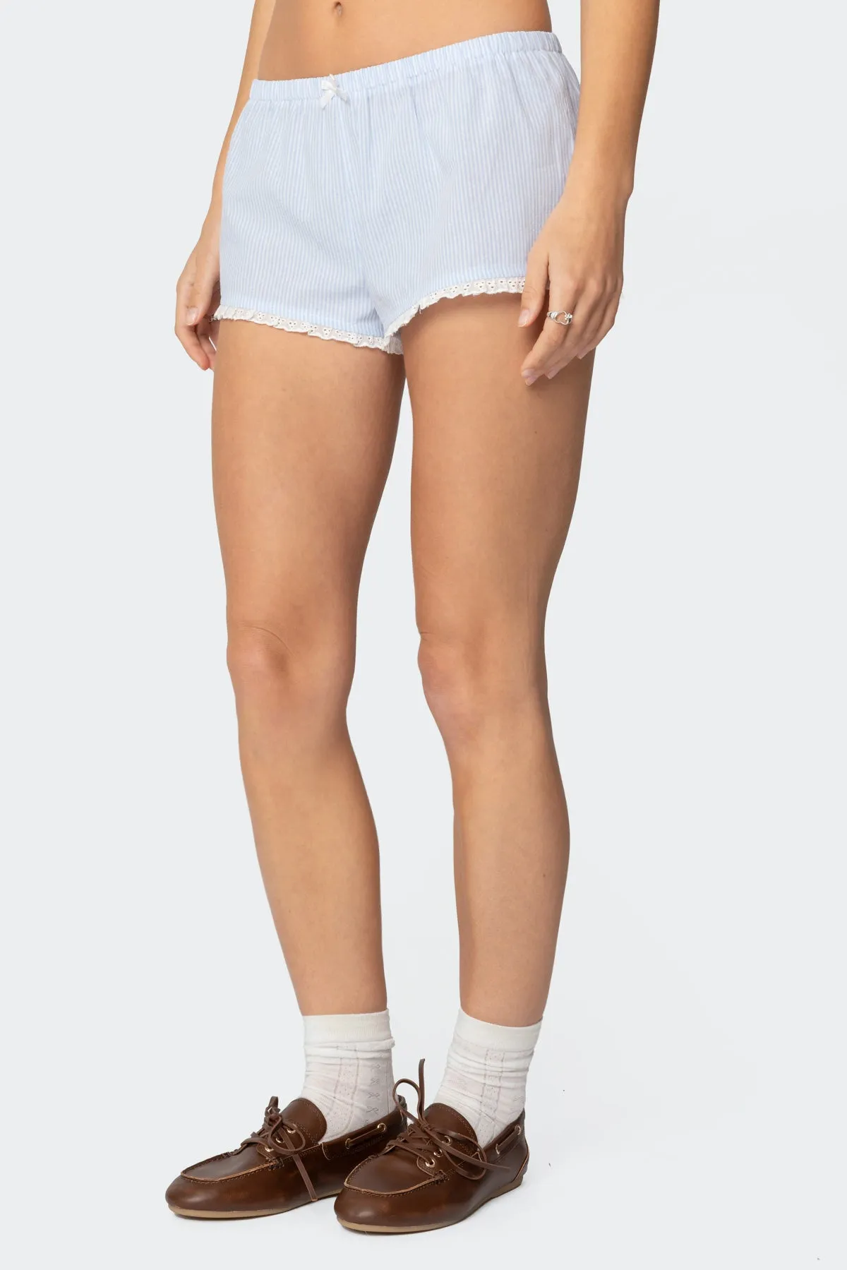 Danna Pinstripe Shorts sold by Edikted product image thumbnail 3