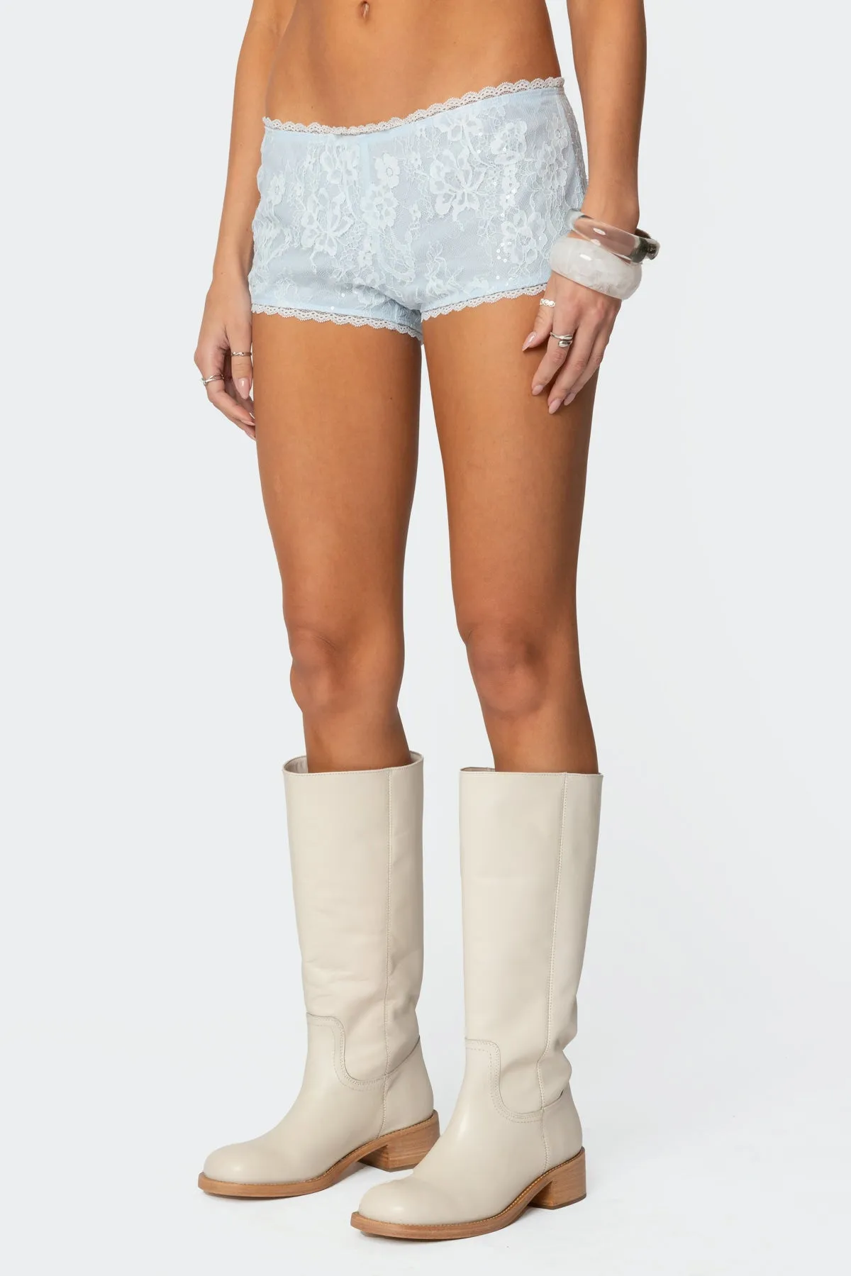 Sloaney Lace Micro Shorts sold by Edikted product image thumbnail 4