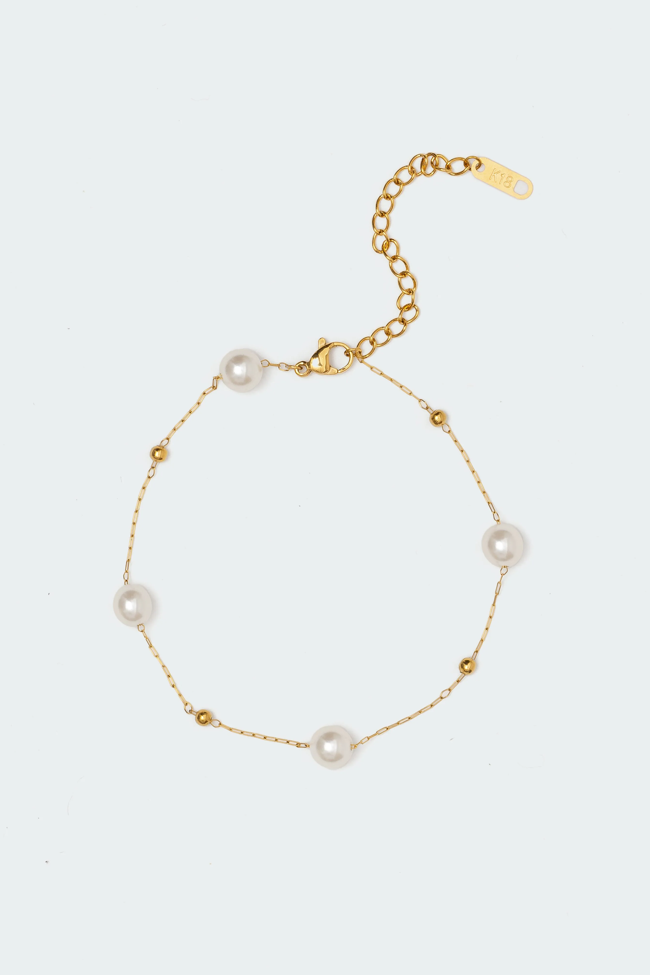 Spaced Pearl Anklet sold by Edikted product image thumbnail 2