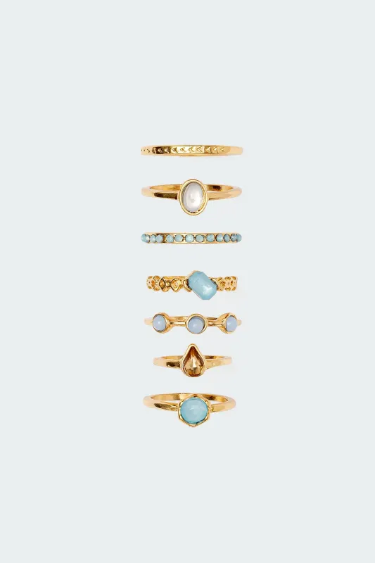 Assorted Gemstone Ring Pack sold by Edikted