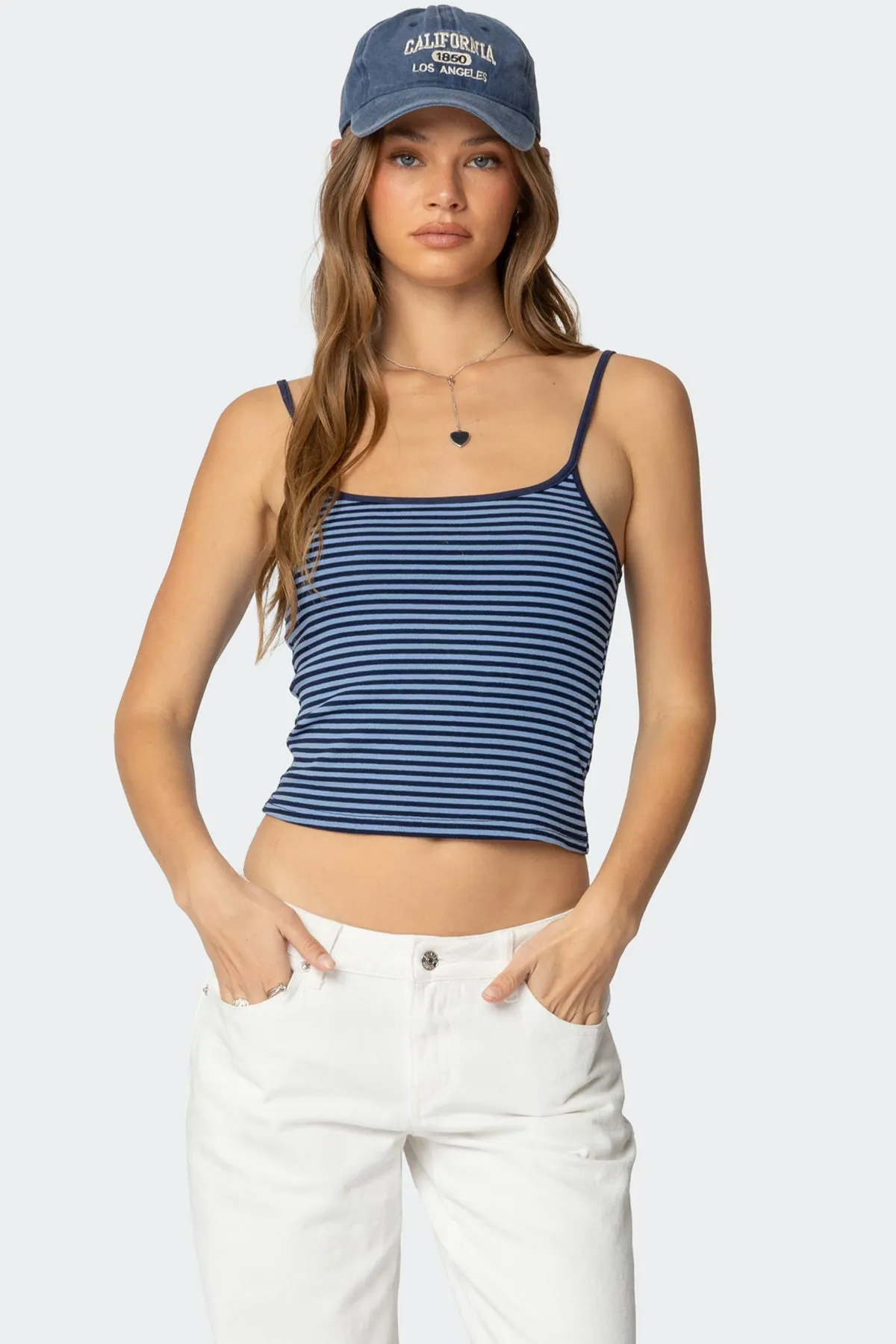 Miller Striped Tank Top sold by Edikted