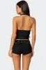 Kiana Ribbed Halter Top sold by Edikted