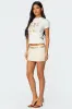 Addey Linen Look Mini Skort sold by Edikted