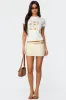Addey Linen Look Mini Skort sold by Edikted