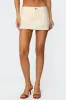 Addey Linen Look Mini Skort sold by Edikted