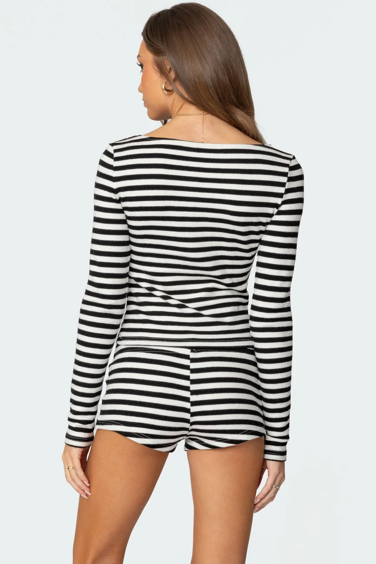 Hali Striped Knit Top sold by Edikted product image thumbnail 5