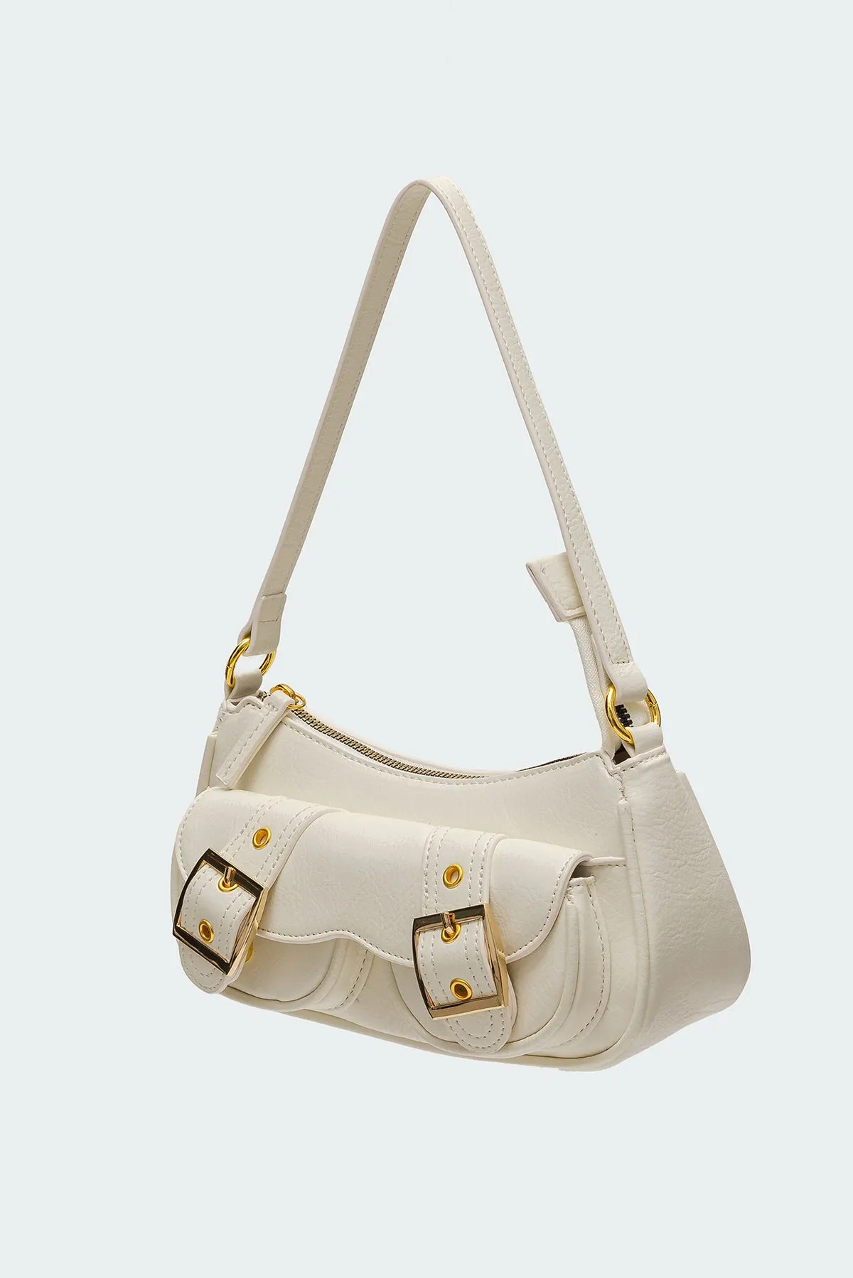 Zinnia Faux Leather Buckle Bag sold by Edikted product image thumbnail 3
