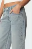 Everly Studded Low Rise Jeans sold by Edikted