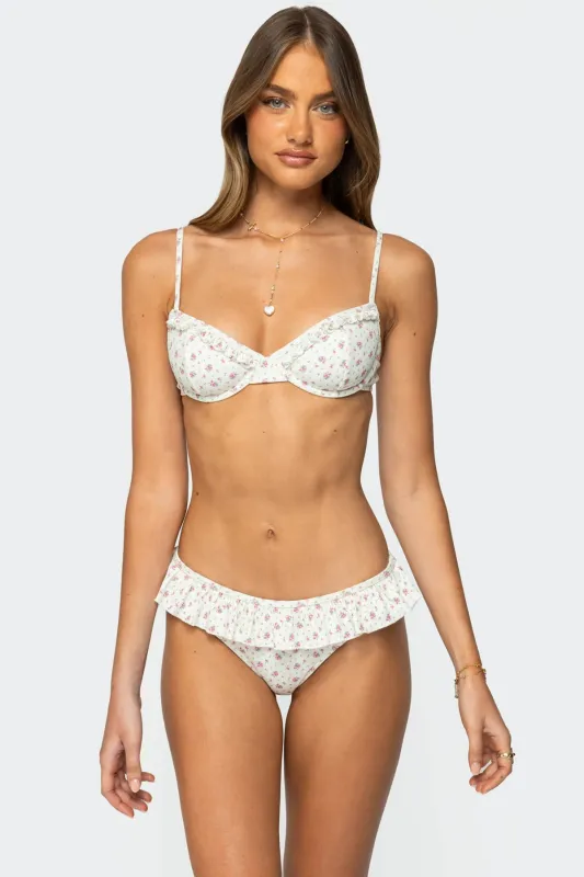 Amelia Cupped Bikini Top sold by Edikted