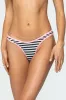 Jayla Striped Bikini Bottom sold by Edikted