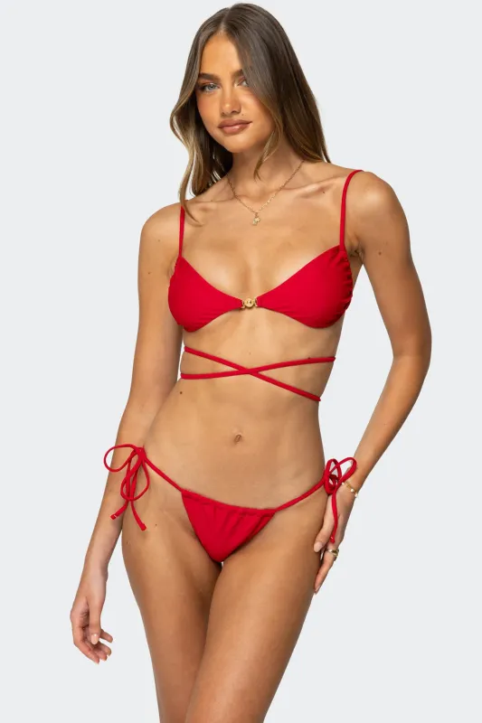 Buffie Bralette Bikini Top sold by Edikted