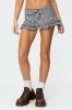 Avia Ruffle Striped Mini Skort sold by Edikted