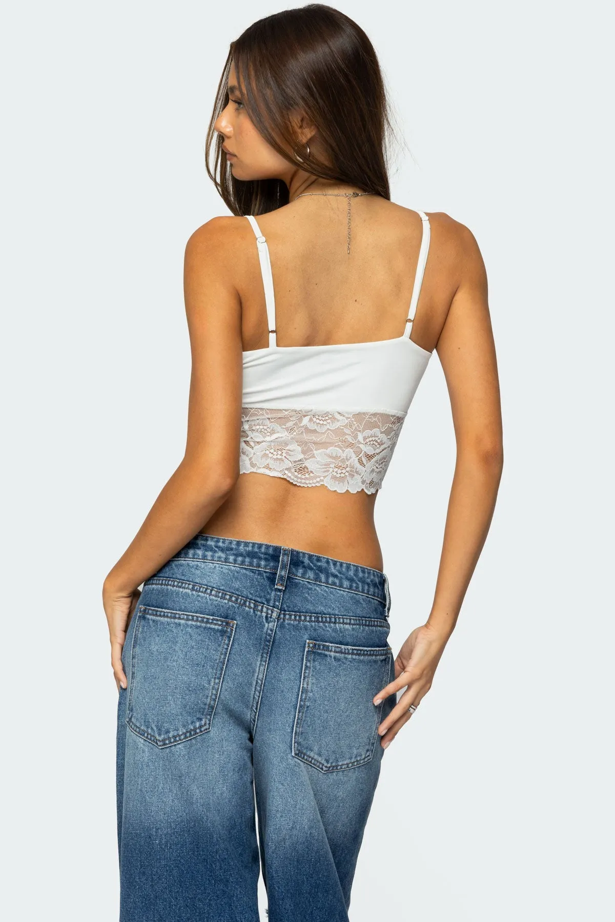 Mylah Lacey Asymmetric Tank Top sold by Edikted product image thumbnail 5