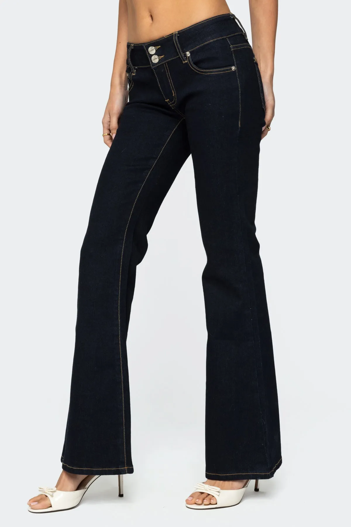 Tilda Low Rise Flared Jeans sold by Edikted product image thumbnail 4