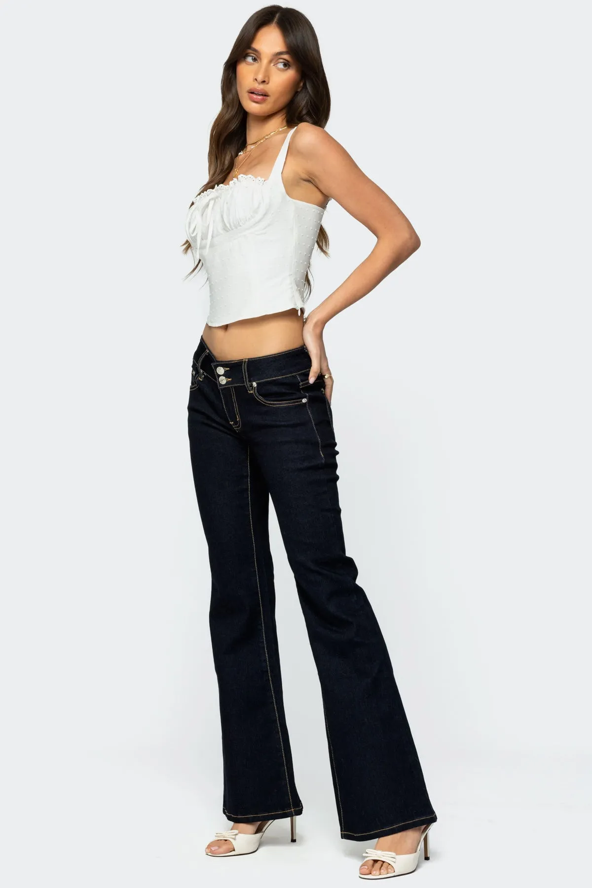 Tilda Low Rise Flared Jeans sold by Edikted product image thumbnail 3