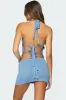 Shaylee Sequin Knit Backless Top sold by Edikted