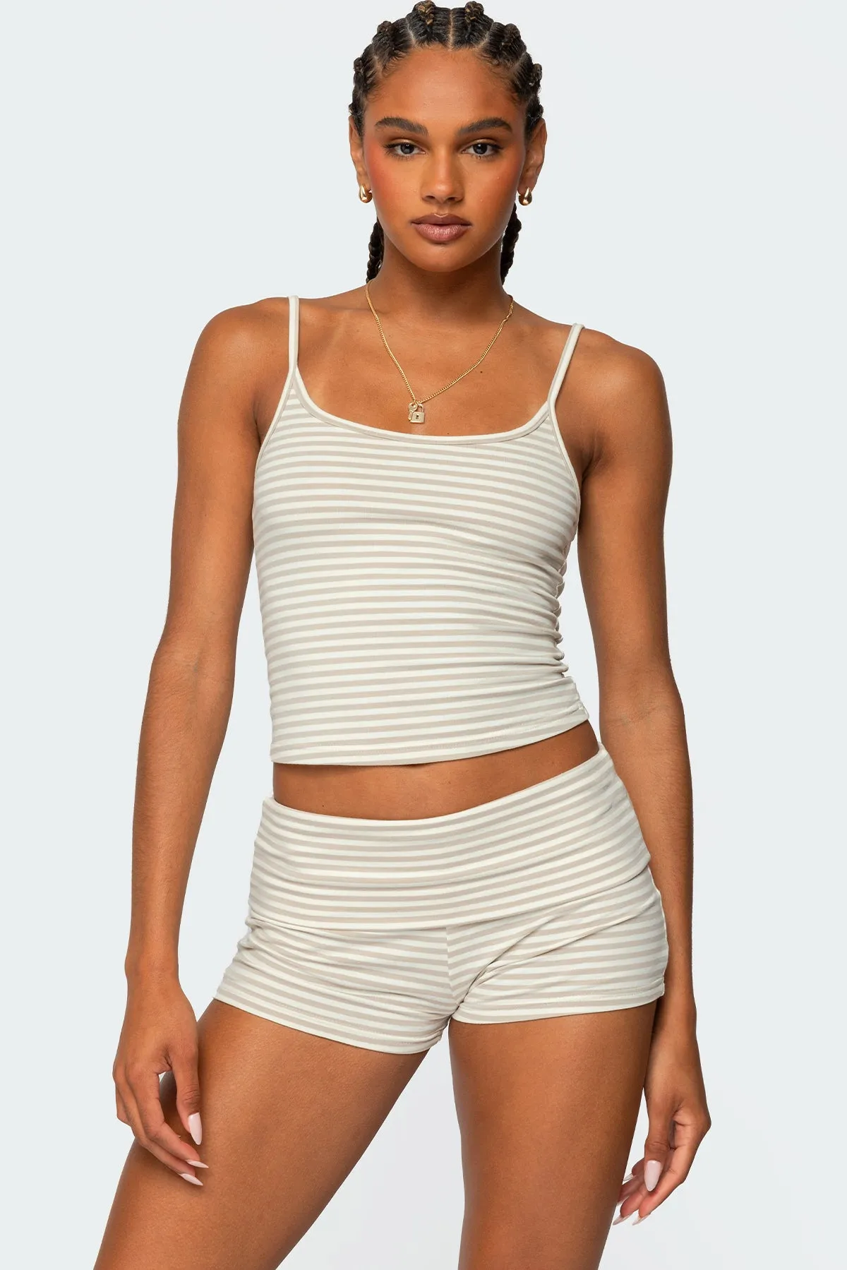 Kodi Striped Tank Top sold by Edikted