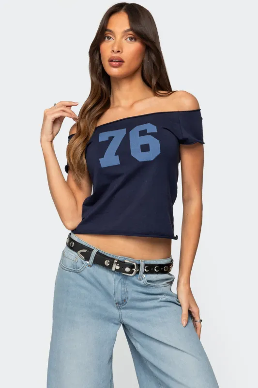 76 Off Shoulder Top sold by Edikted