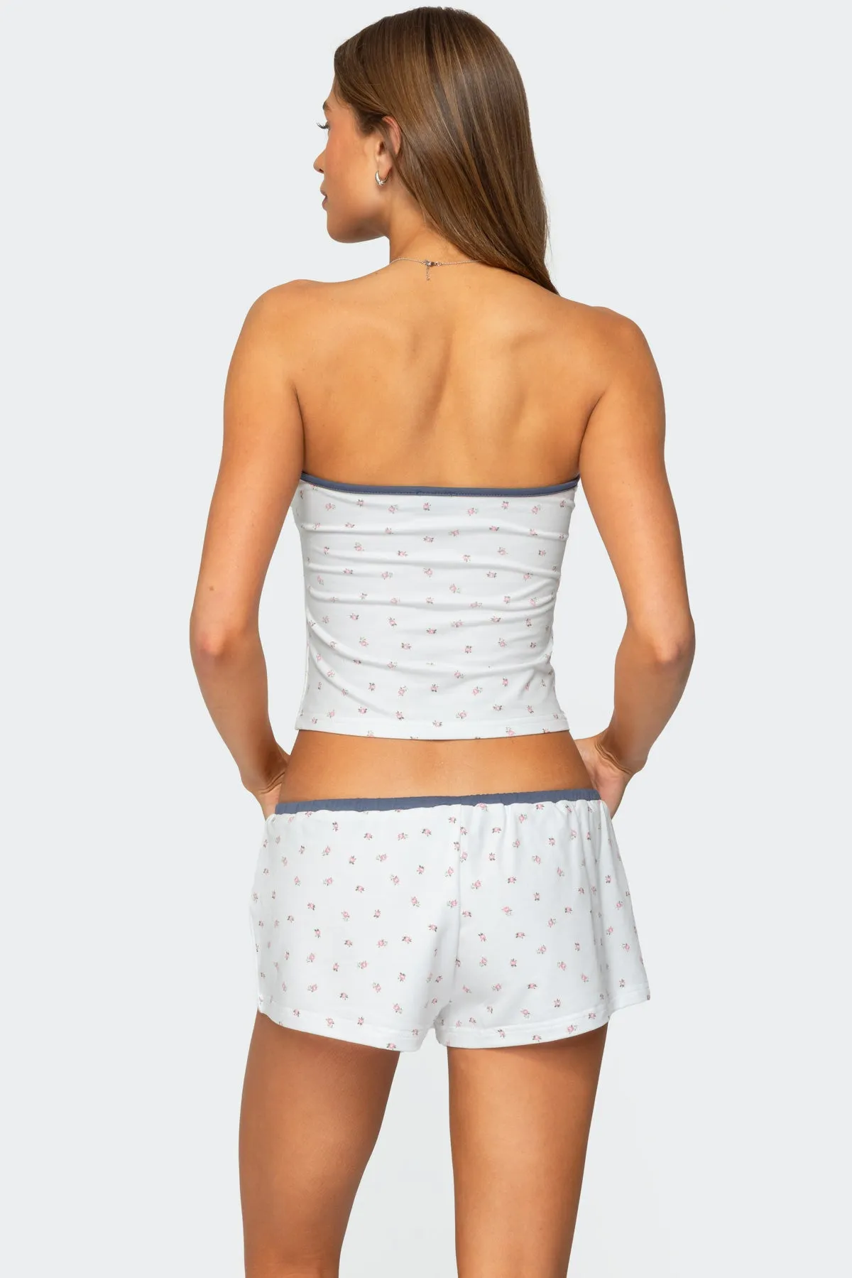 Stefi Floral Contrast Tube Top sold by Edikted product image thumbnail 5