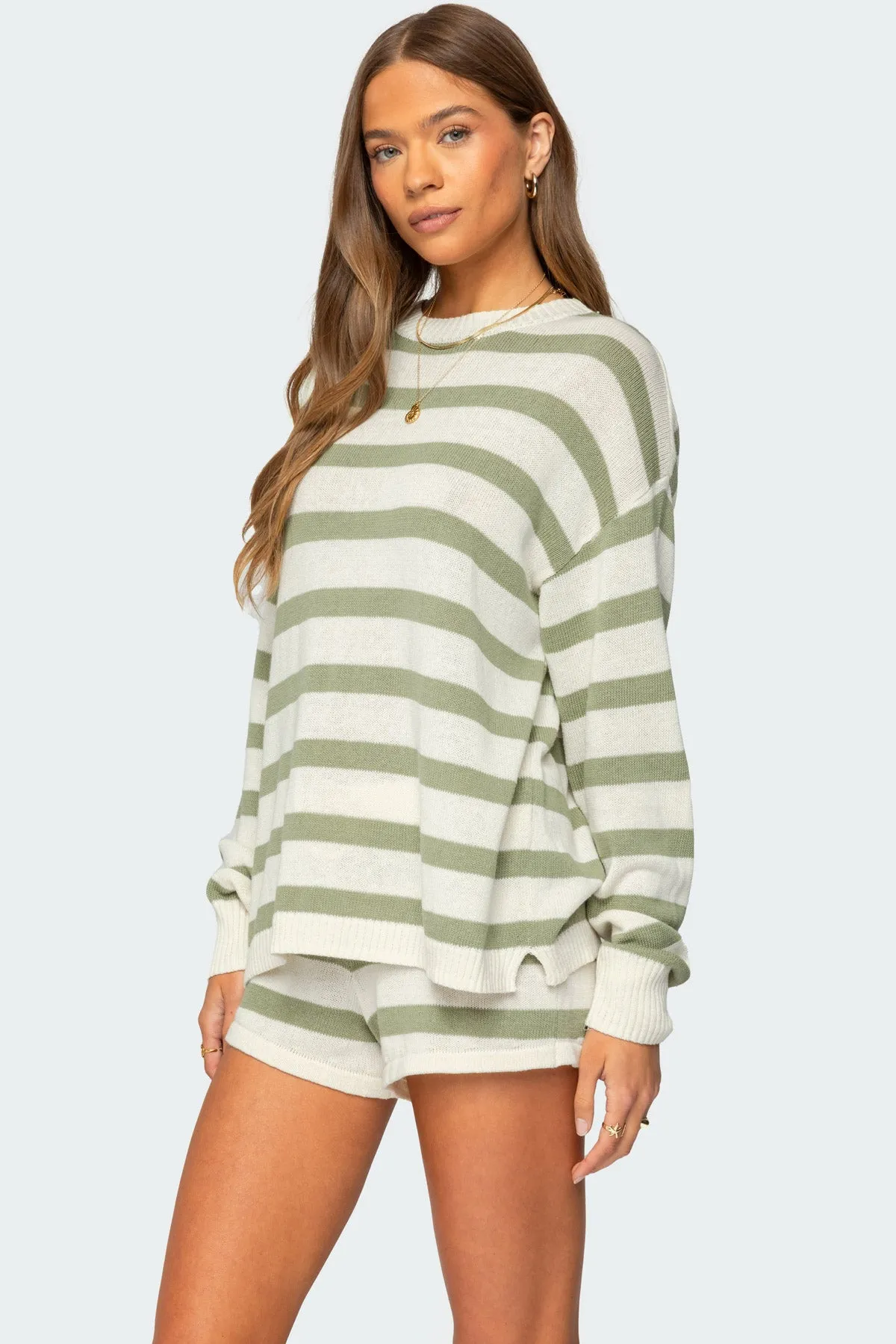 Amaris Oversized Striped Sweater sold by Edikted product image thumbnail 3