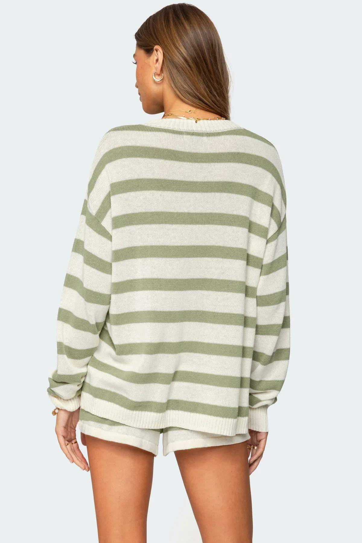 Amaris Oversized Striped Sweater sold by Edikted product image thumbnail 4