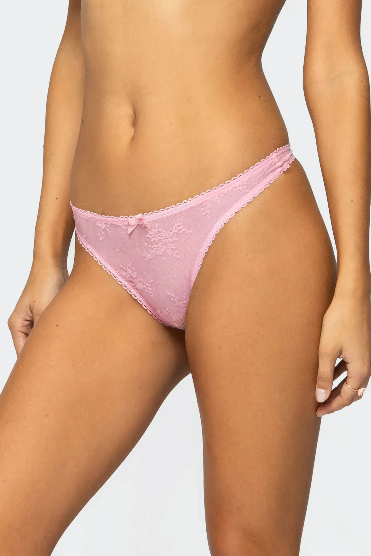 Darcie Sheer Lace Thong sold by Edikted product image thumbnail 3