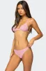 Darcie Sheer Lace Triangle Bralette sold by Edikted