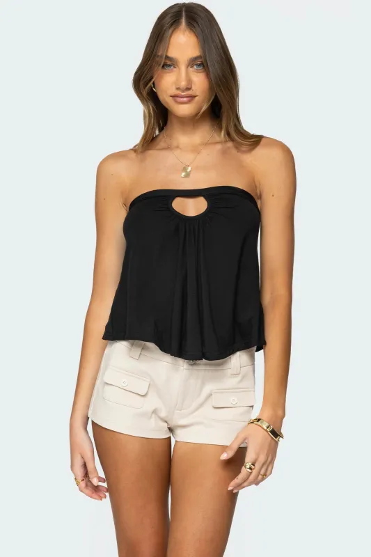 Vera Keyhole Backless Top sold by Edikted