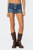 Payson Wide Belted Mini Skort sold by Edikted