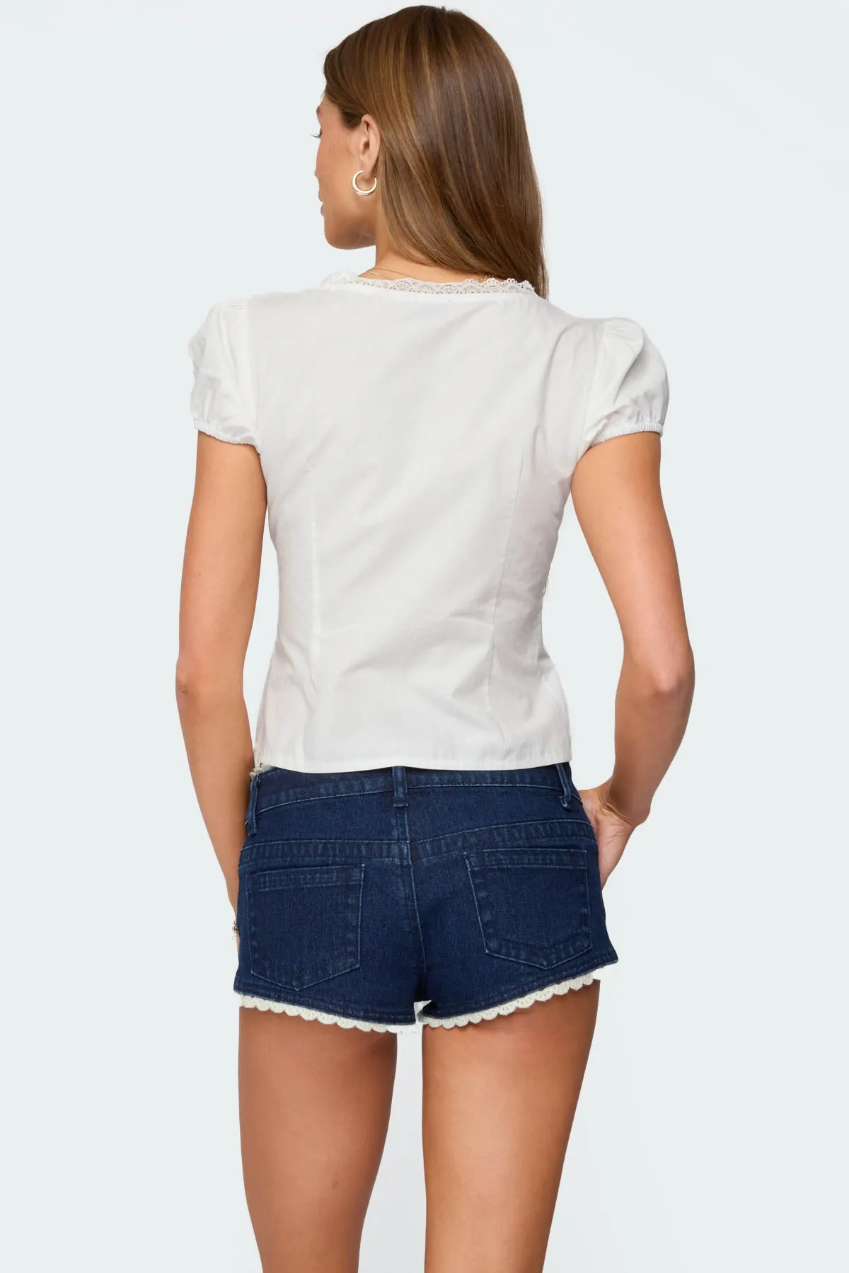 Antonella Cotton Button Up Top sold by Edikted product image thumbnail 5