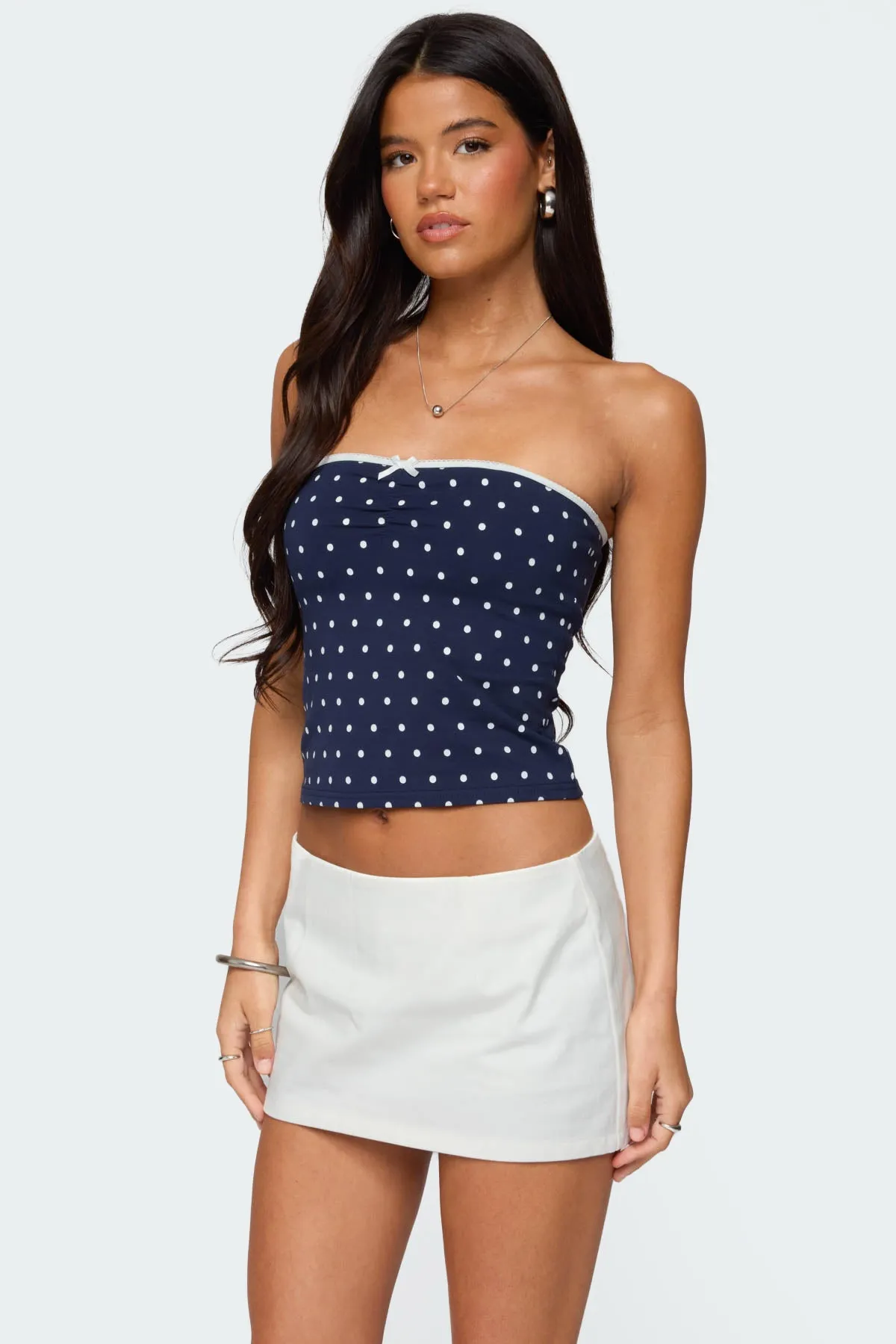 Built In Bra Polka Dot Top sold by Edikted product image thumbnail 3