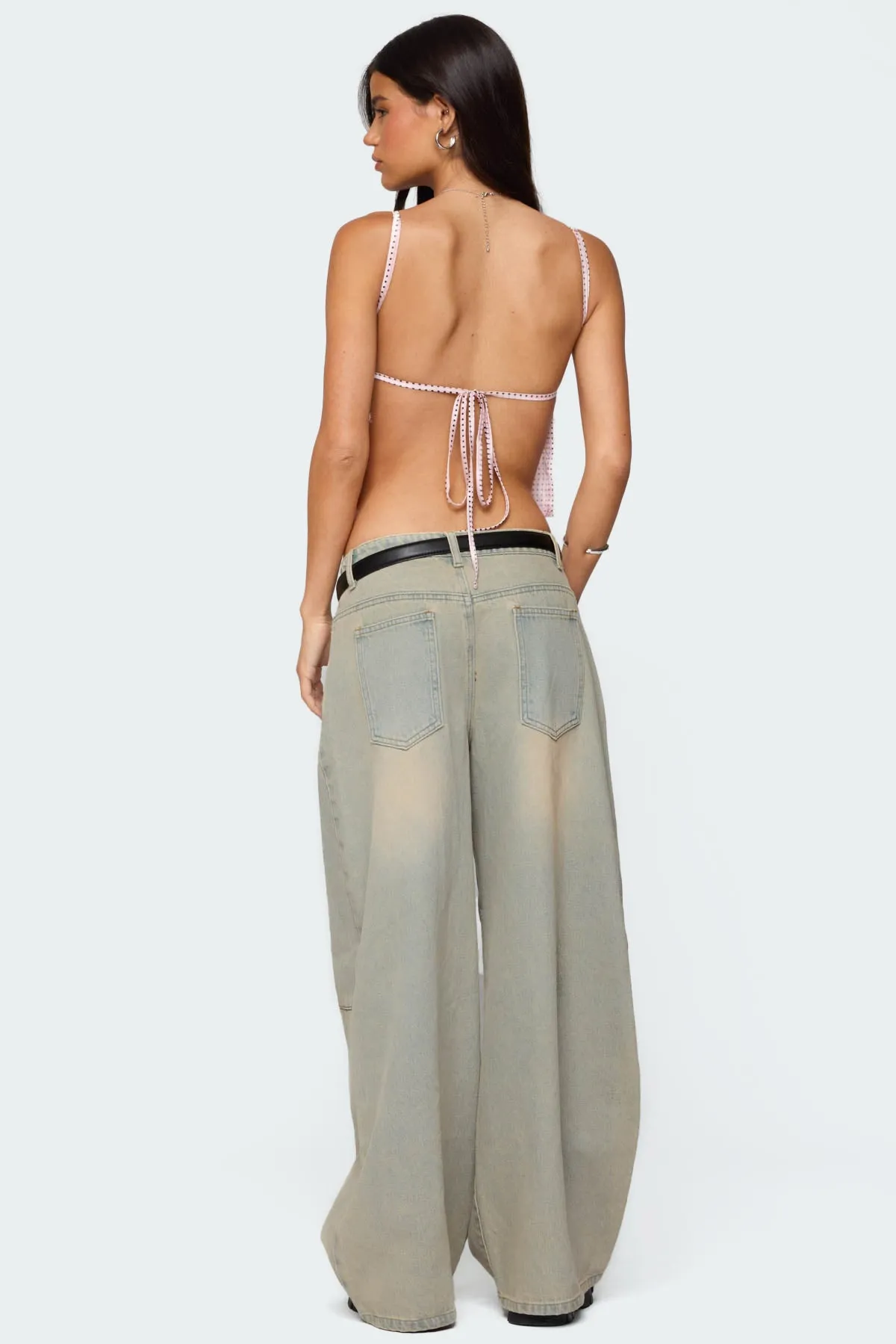 Santi Low Rise Baggy Jeans sold by Edikted product image thumbnail 5