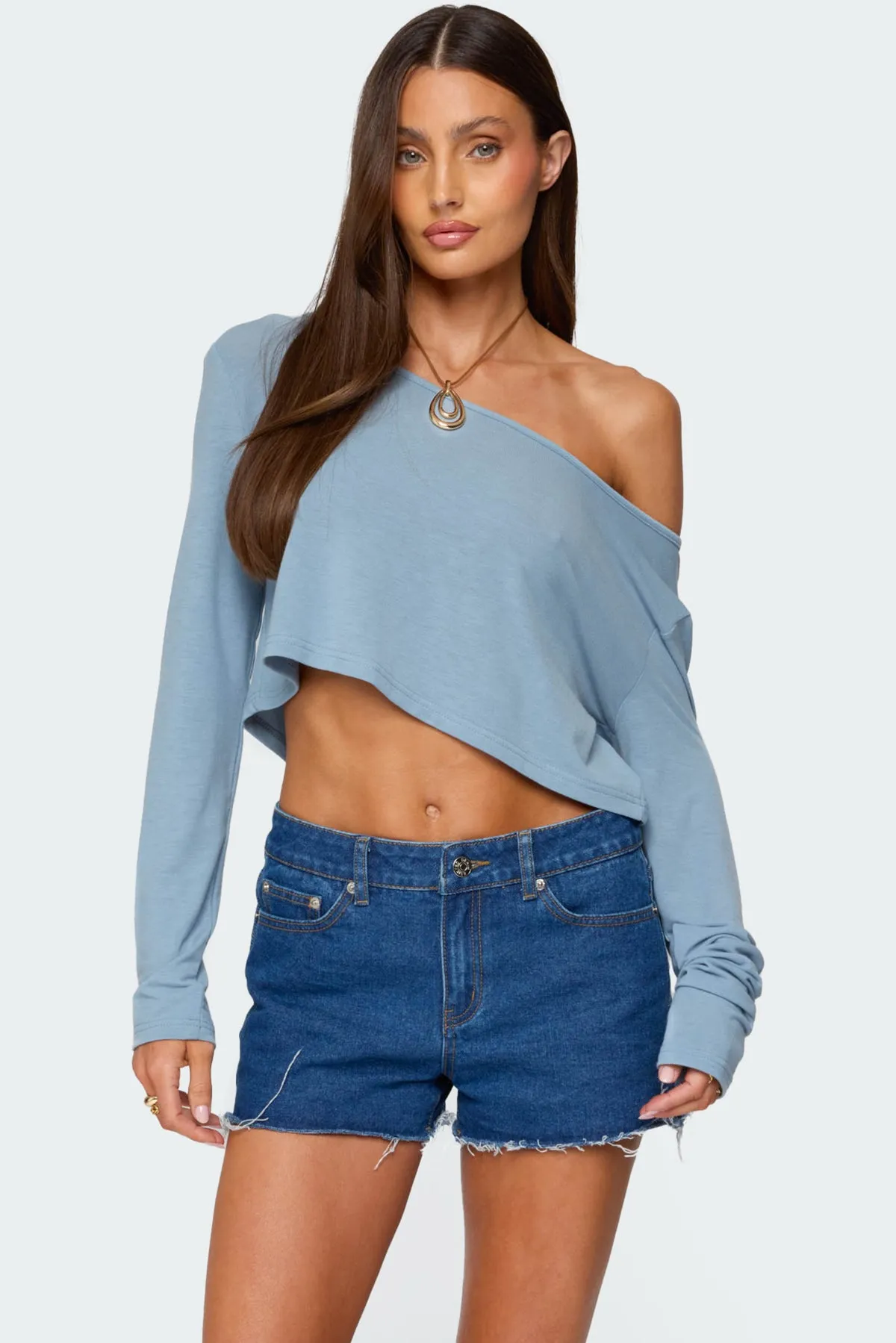 Cropped Off Shoulder Top sold by Edikted