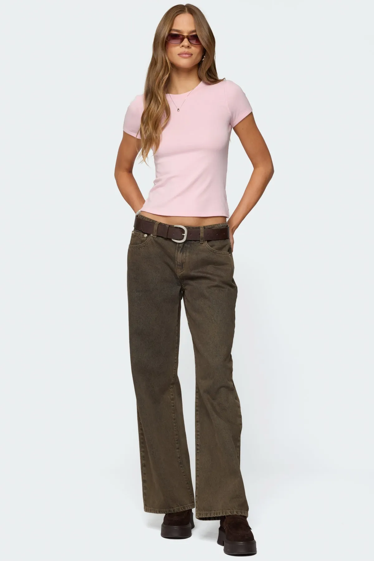 Daphney Ribbed T Shirt sold by Edikted product image thumbnail 2