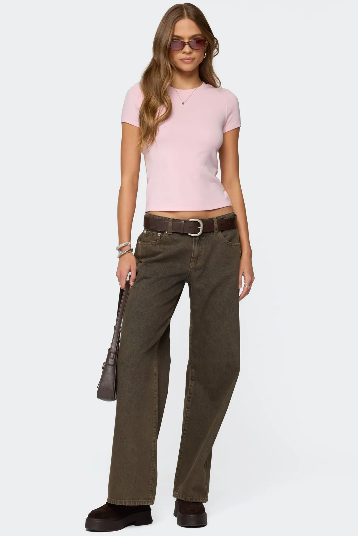 Daphney Ribbed T Shirt sold by Edikted product image thumbnail 5