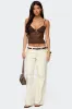 Sheer Lace Cut Out Tank Top sold by Edikted