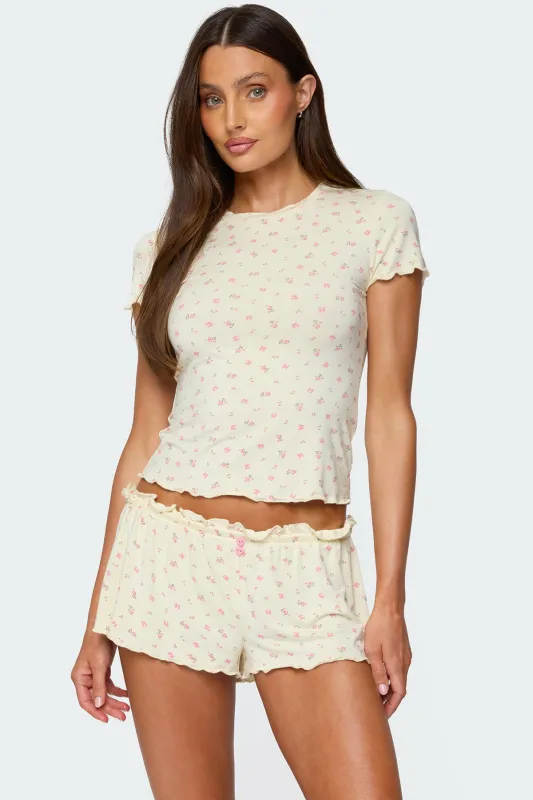 Florence Floral T Shirt sold by Edikted