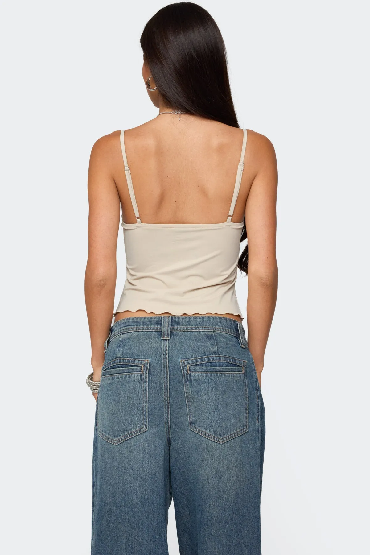 Landon Drawstring Split Front Top sold by Edikted product image thumbnail 5