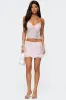 Nelley Beaded Sequin Chiffon Mini Skirt sold by Edikted