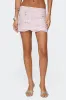 Nelley Beaded Sequin Chiffon Mini Skirt sold by Edikted