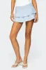 Kayla Ruffled Eyelet Mini Skort sold by Edikted