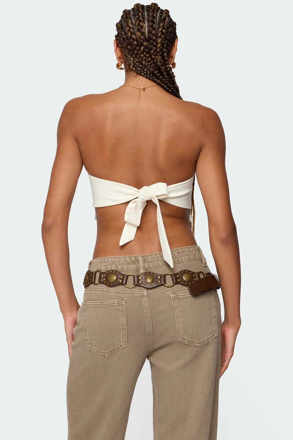 Stud & Tassel Handkerchief Top sold by Edikted product image thumbnail 4