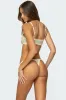 Livvy Sheer Lace Thong sold by Edikted