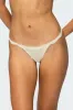 Livvy Sheer Lace Thong sold by Edikted