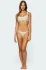 Livvy Sheer Lace Thong sold by Edikted