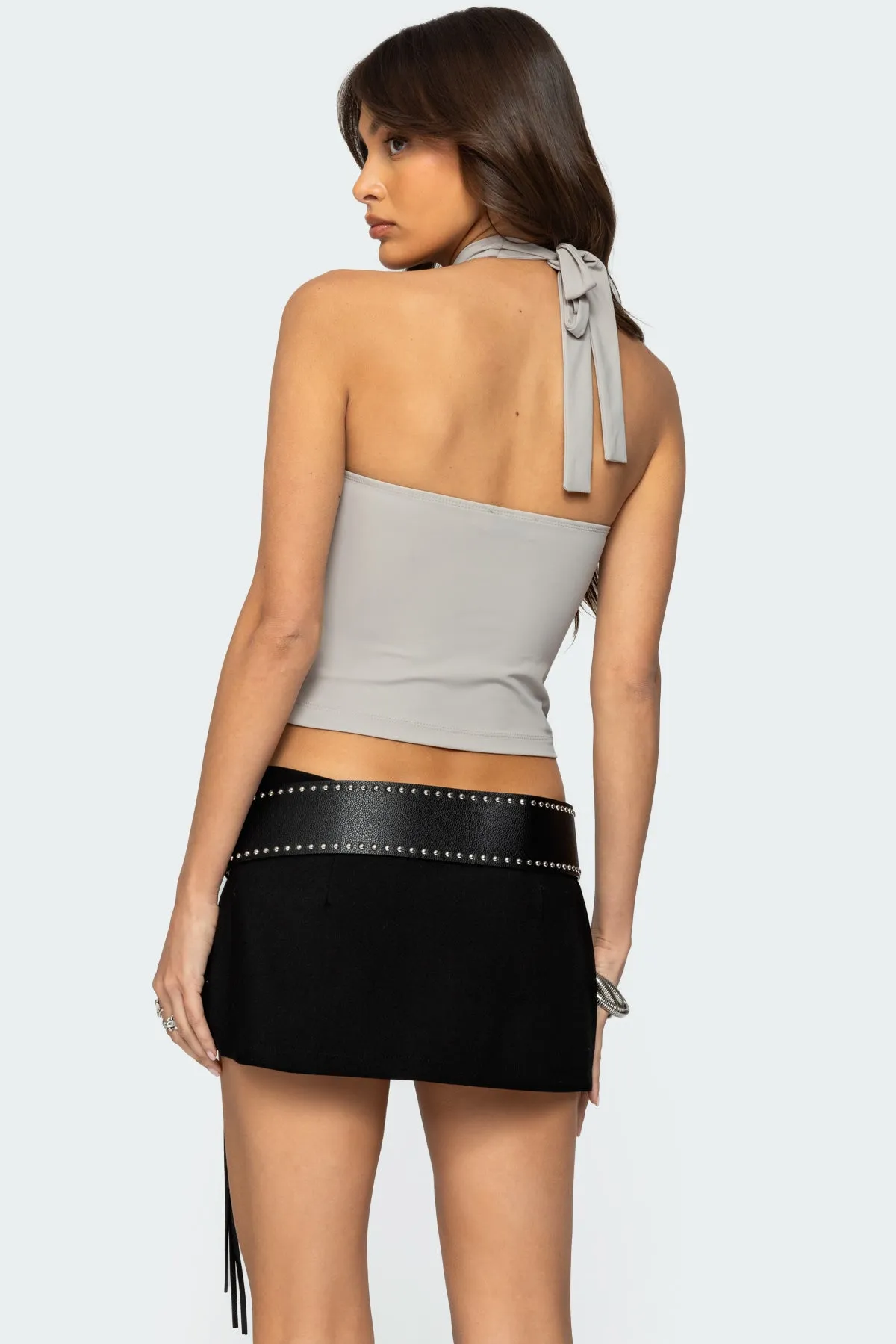 Alizee Belt Detail Halter Top sold by Edikted product image thumbnail 4