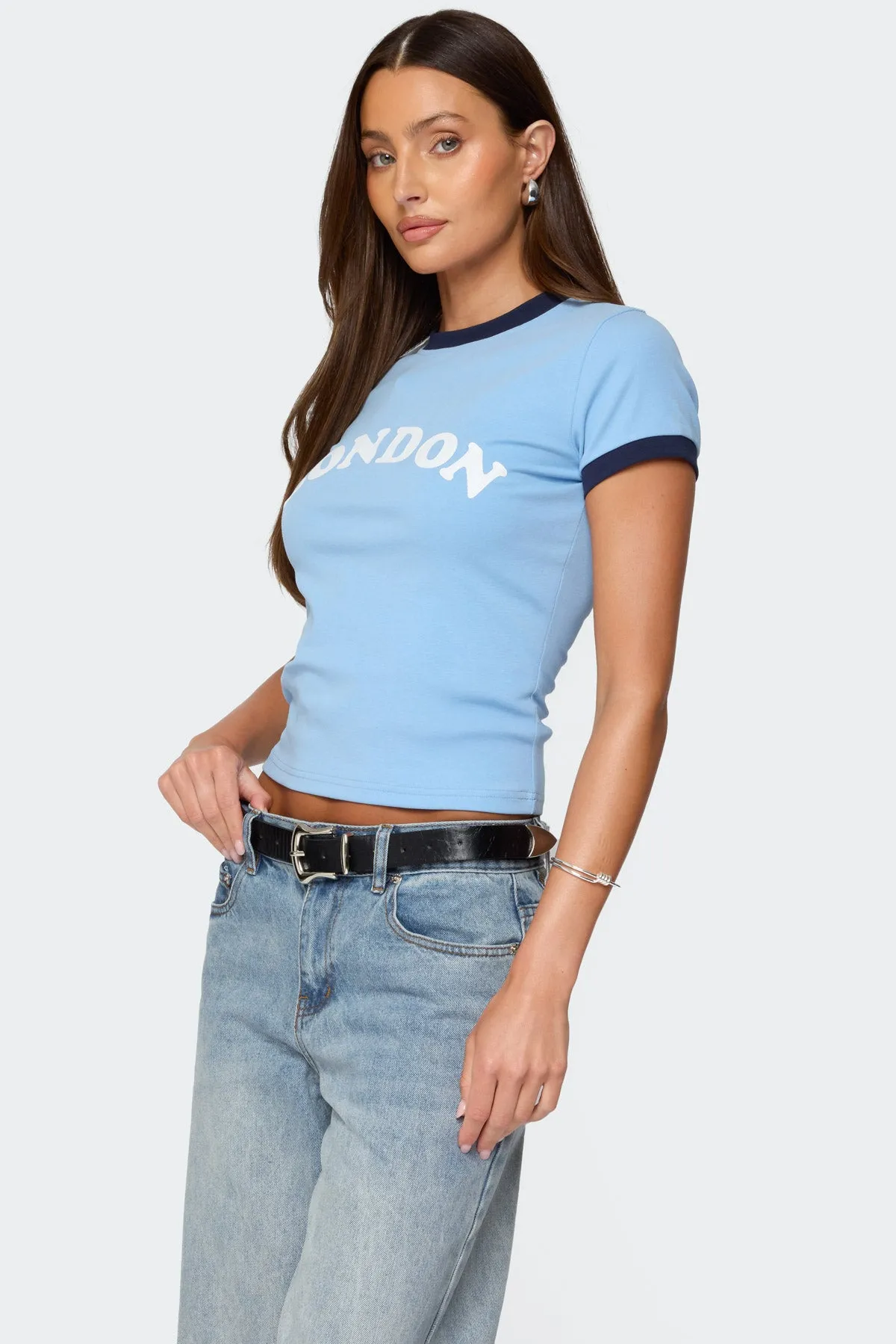 London Contrast T Shirt sold by Edikted product image thumbnail 3