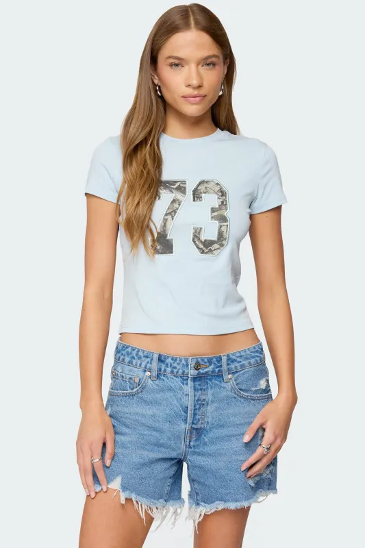 Camo 73 T Shirt sold by Edikted